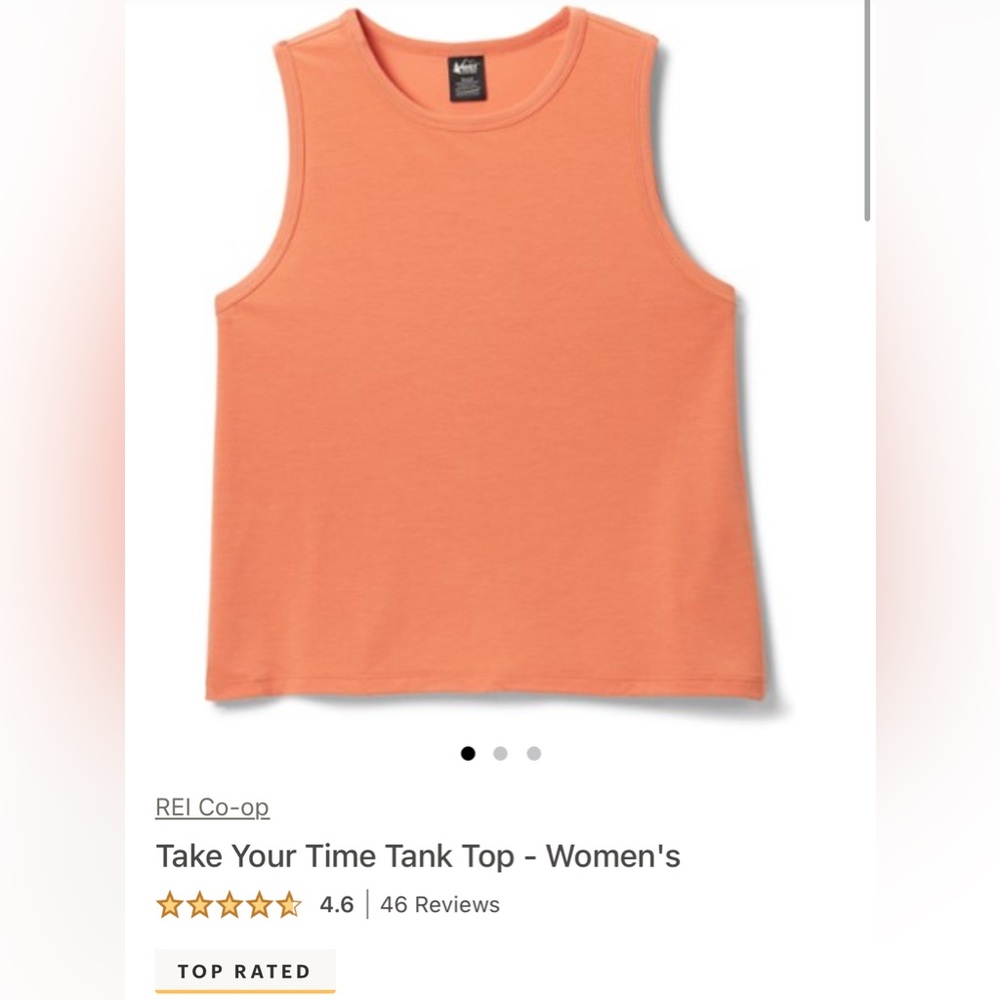 REI Women's Vibrant Orange Tank Top